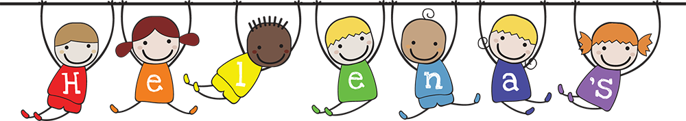 Caricature of happy children